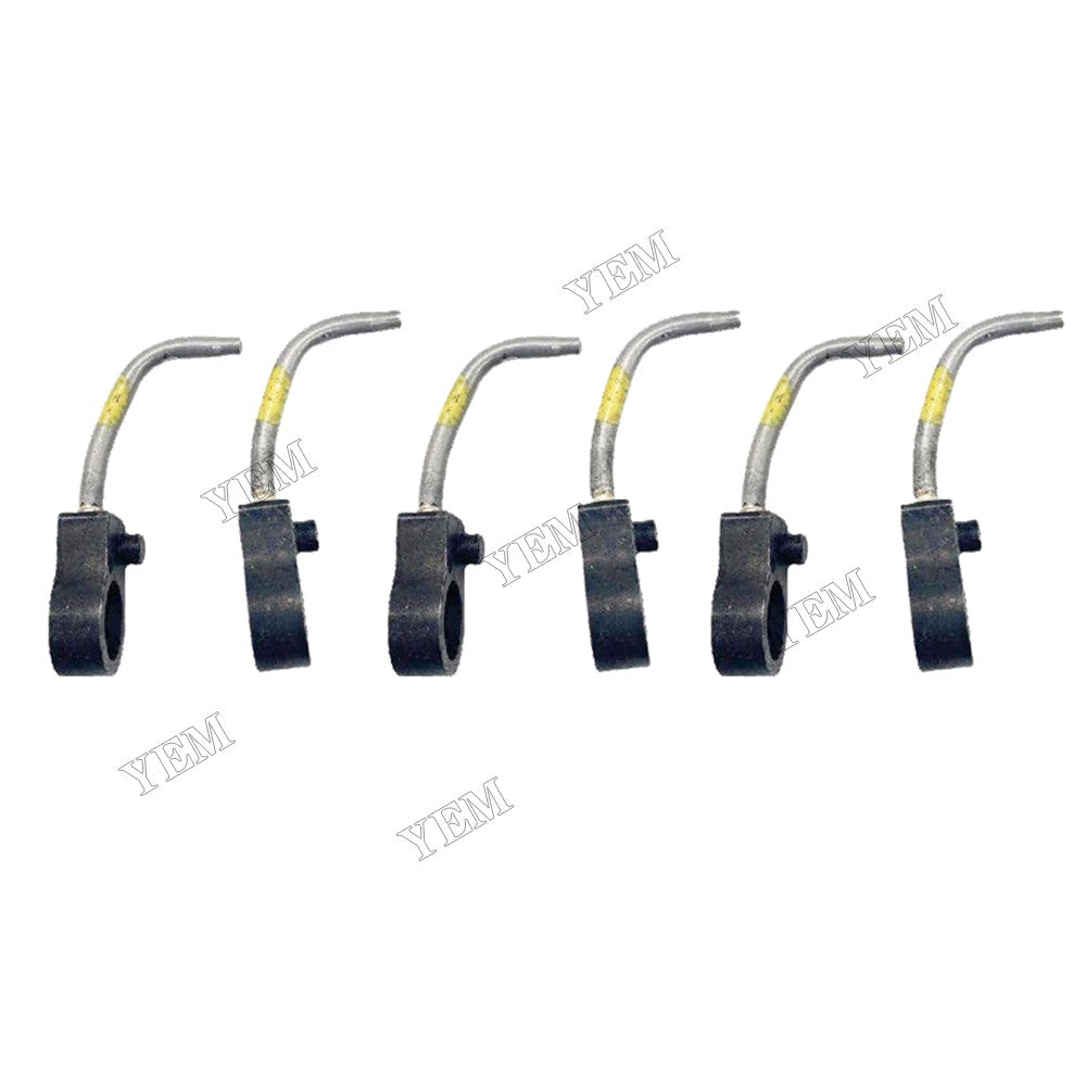 For Isuzu Engine 4HK1 6HK1 6HE1 John Deere Excavator 330C LC JD 370C JD 225DLC 220DW 245GLC 230GW 190GW 6Pcs Piston Cooling Oil Jet 8980206490 8981733420 8943951940 For Isuzu