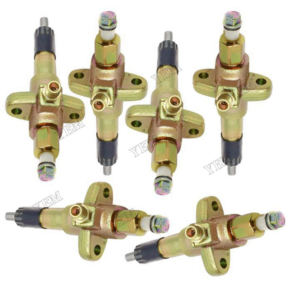 For Isuzu Engine 6SD1 Hitachi Excavator EX300-2 EX300-3 EX300-3C 6 PCS Fuel Injector 1153002892 1-15300289-2
