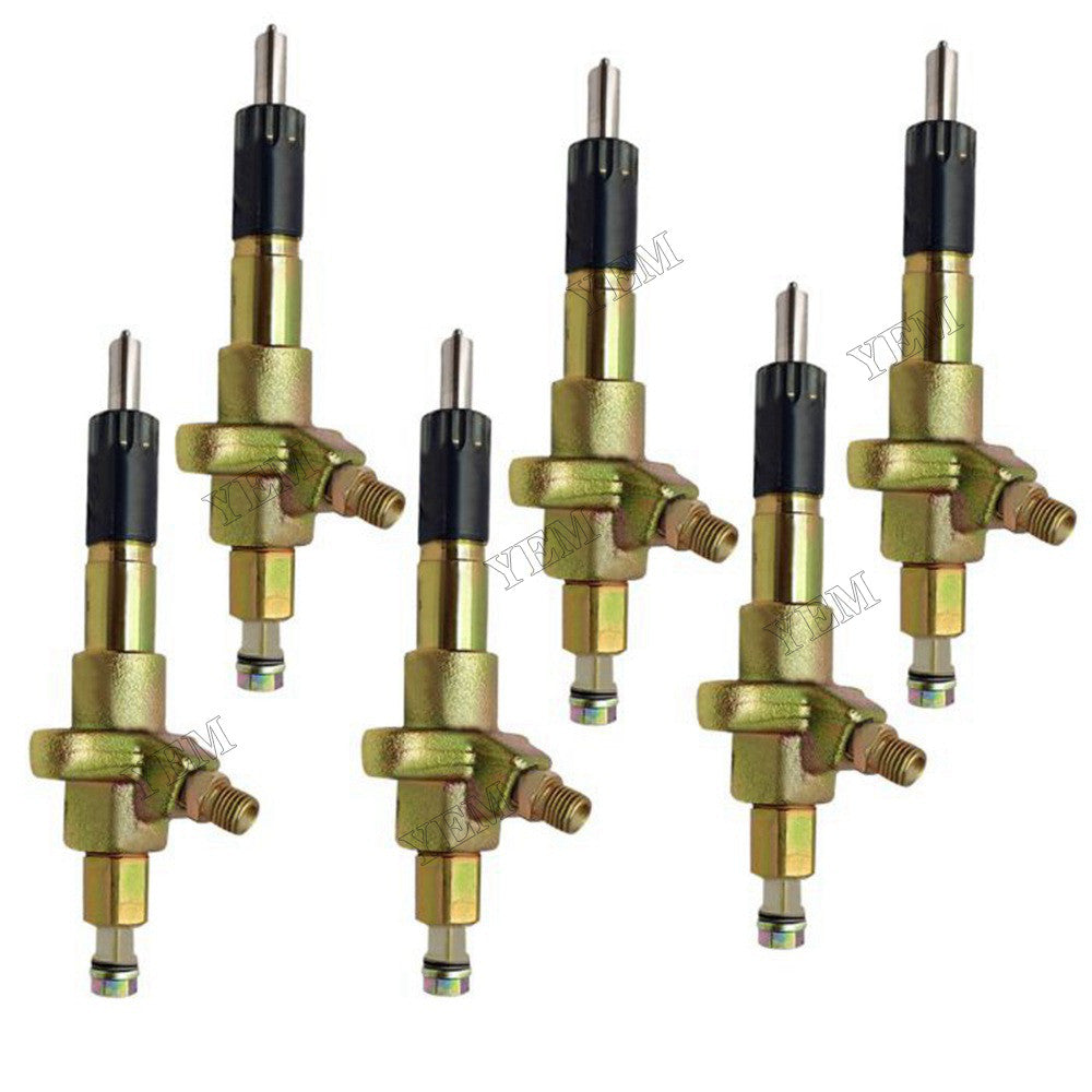 For Isuzu Engine 6SD1 Hitachi Excavator EX300-2 EX300-3 EX300-3C 6 PCS Fuel Injector 1153002892 1-15300289-2 For Isuzu
