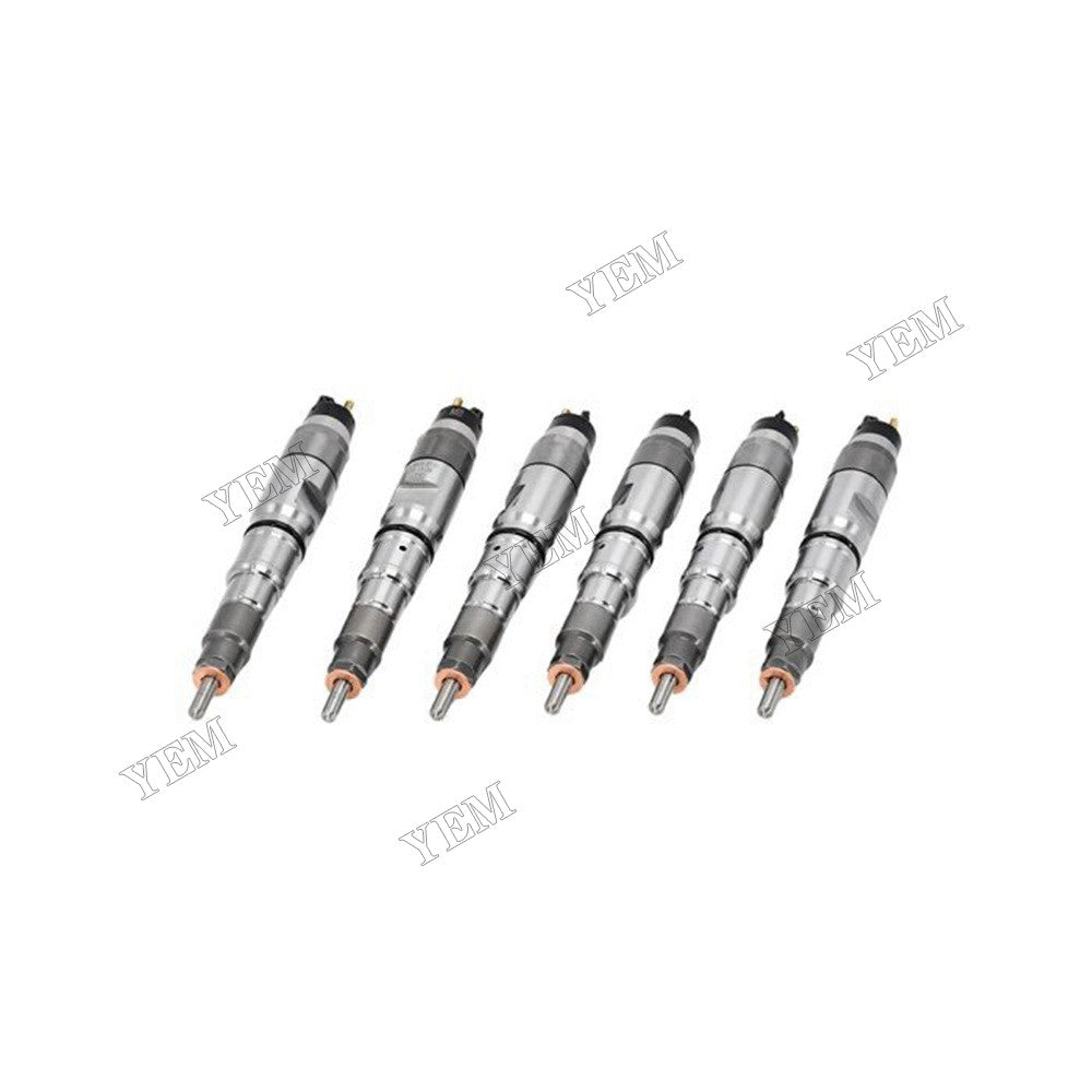For Doosan Daewoo Engine DE08 6 Pcs Fuel Injector 65.10101-7050A 65101017050A For Daewoo