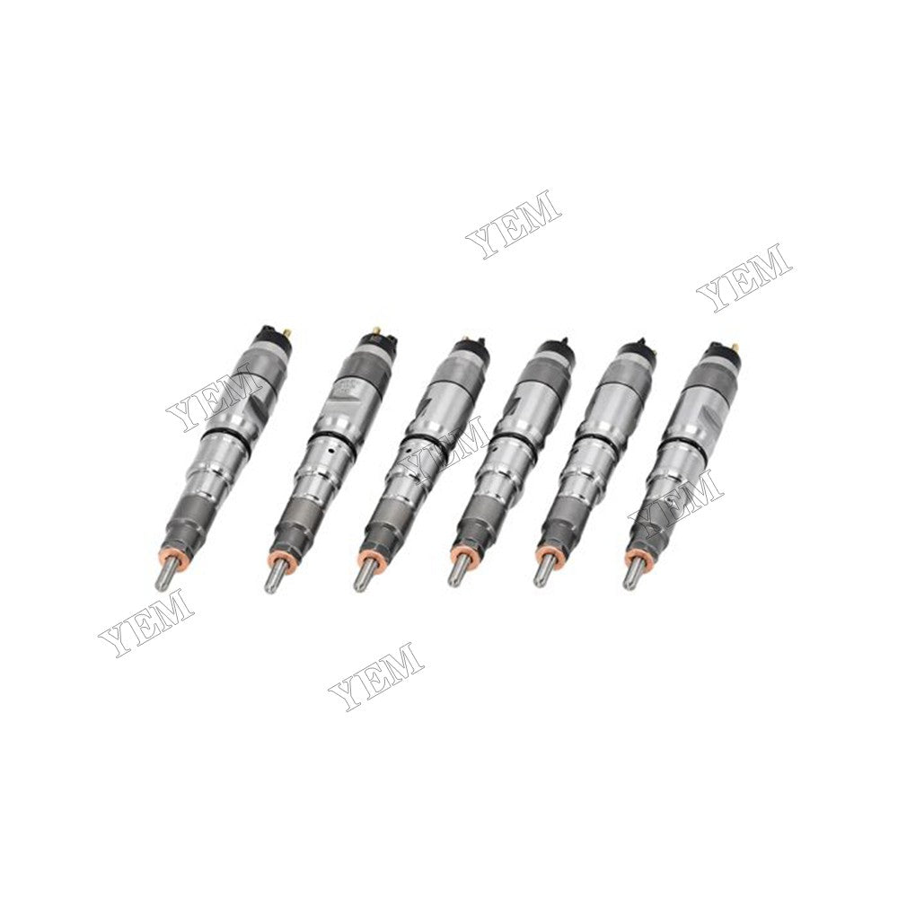 For Doosan Daewoo Engine DE08 6 Pcs Fuel Injector 65.10101-7050A 65101017050A For Daewoo