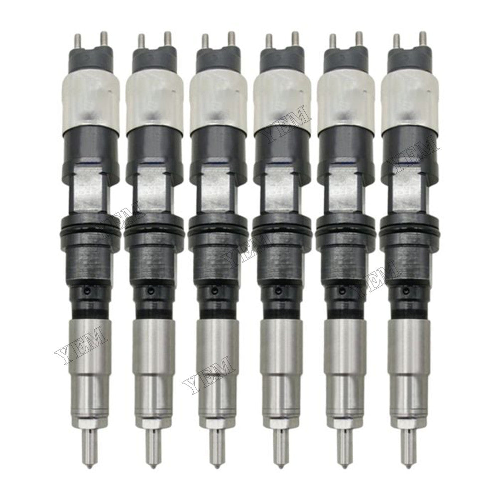For John Deere Engine 6068 Dozer 860J 6 PCS Fuel Injector RE529150 095000-6460
