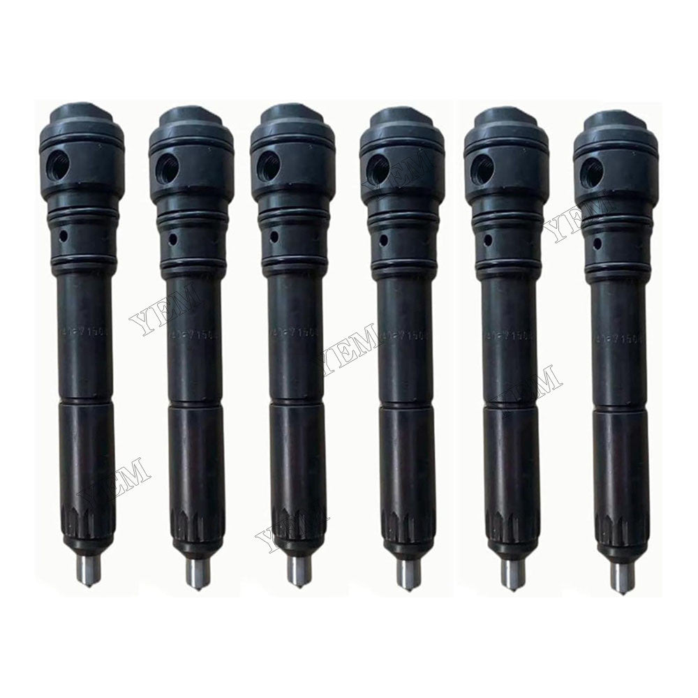 For Komatsu Engine SA6D140-1LL 6 Pcs Fuel Injector 6212-16-3500 For Komatsu