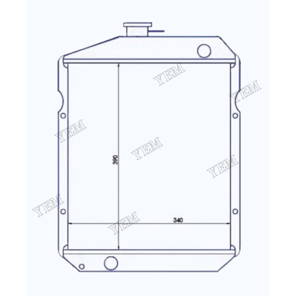 For Yanmar YM2500 YM3000 YM3110 John Deere 850 900HC 950 Tractor Radiator 122250-44501 For Yanmar