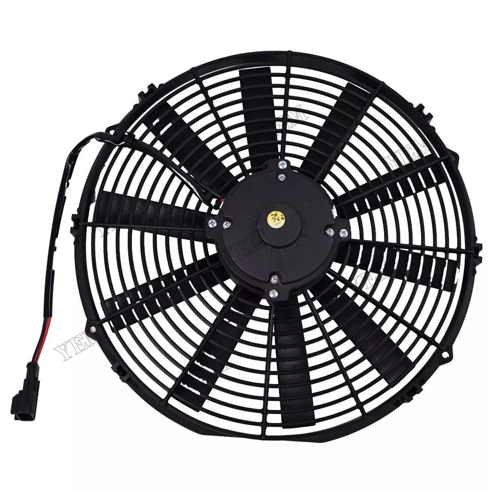 For Excavator Bulldozer Loader Roller Crane Truck Trailer 12V 14 Aftermarket Spal 30101509 VA08-AP51/C-23A Medium Profile Electric Puller Fan For Excavator