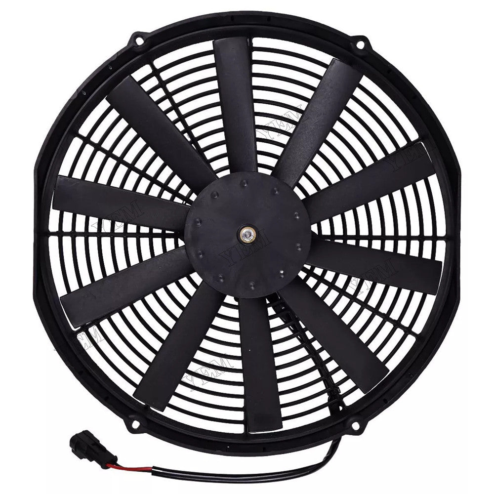 For Excavator Bulldozer Loader Roller Crane Truck Trailer 12V 14 Aftermarket Spal 30101509 VA08-AP51/C-23A Medium Profile Electric Puller Fan For Excavator