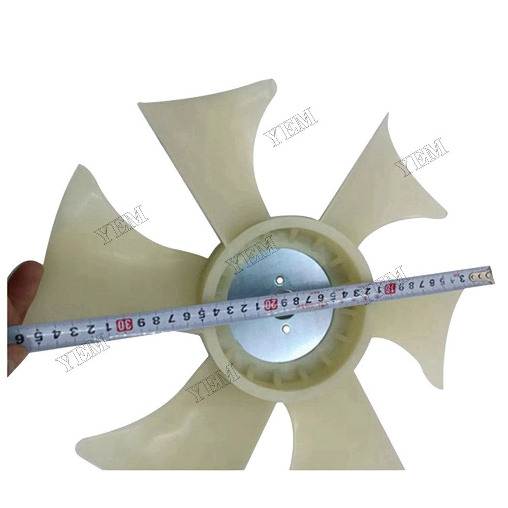 For Komatsu Engine 3D84E-5 3D88E-6 3D88E-7 Excavator PC30MR-2 PC30MR-5 PC35MR-2 PC35MR-3 6 Blades Fan YM129655-44740