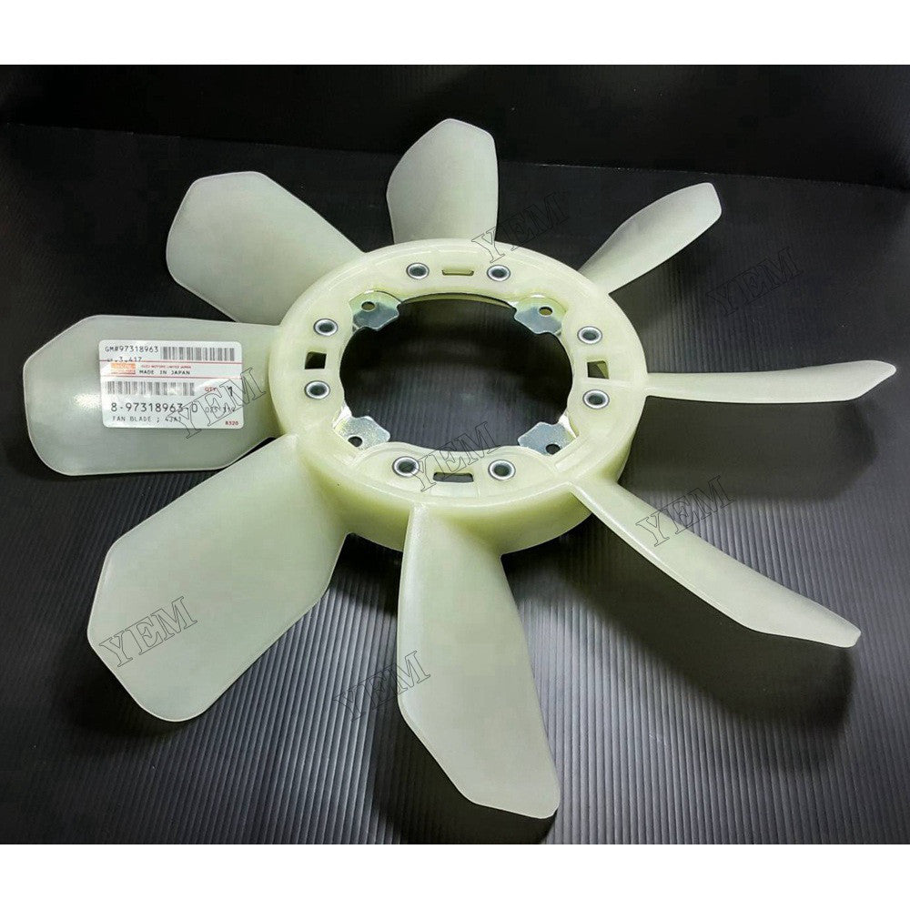 For Isuzu Engine Engine 4JA1 4JA1T 4JH1 Truck D-MAX Cooling Fan 8-97318963-0
