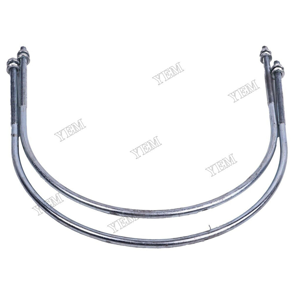 For John Deere Excavator 135C 135D 180CW 2 Pcs Muffler U Bolt 4427493 For John Deere