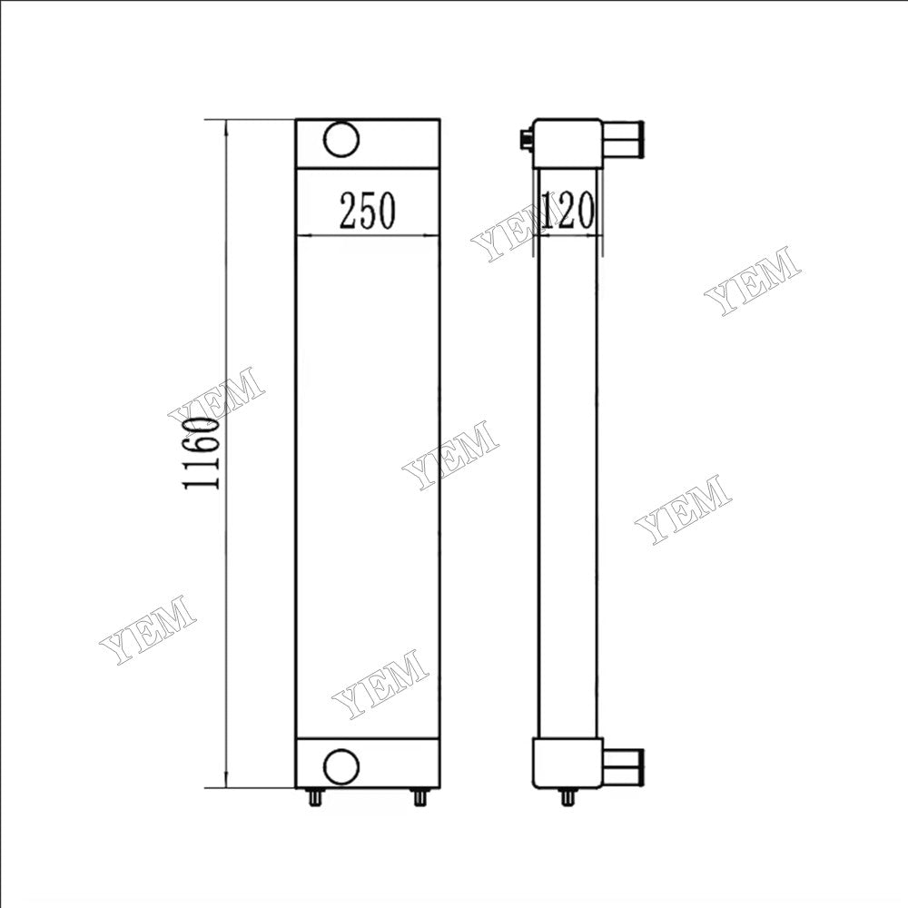 For Komatsu Wheel Loader WA380-6 WA380Z-6 Aftercooler 423-03-41120