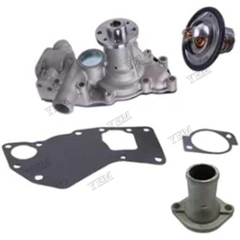 For Isuzu Engine 4LE1 4LE2 Kobelco Excavator 80CS SK80CS-2 70SR SK70SR-2 Water Pump 8981262300 With Gasket & Thermostat 8973617700 & Pipe VI8971690151