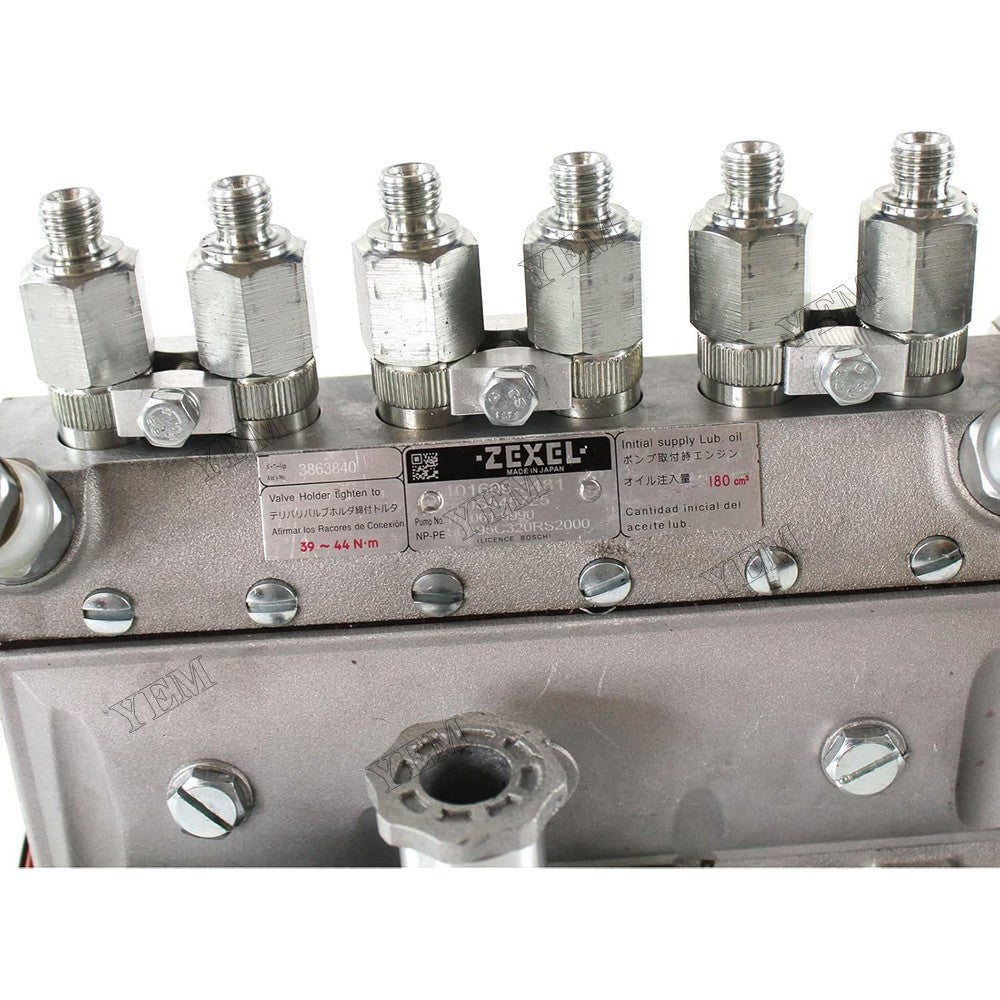 For Komatsu Engine S6D102E-1C Excavator PC200-6 PC200LC-6 Fuel Injection Pump 6735-71-1450 For Komatsu