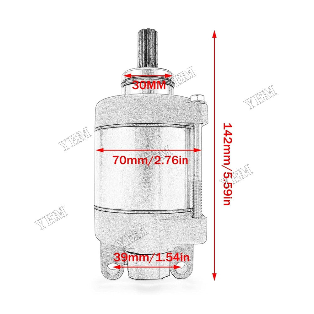 For Husqvarna FC450 FE450 FE501 FS450 KTM 450SXF 450XC-F 500EXC Motorcycle 12V 9T Starter Motor 78140001000 For Husqvarna