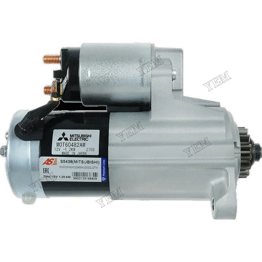 For Case Excavator CX17B Mitsubishi L3E-W231KBS Engine Starter 30L66-10600 30L66-10500 M1T68381