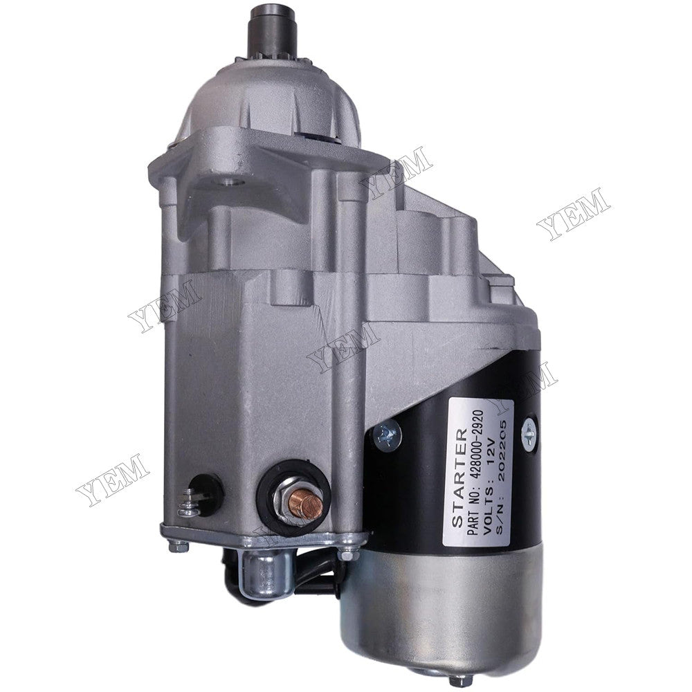 For Denso Cummins QSB 4.5 and 6.7 Tier III Engine JLG Telehandler G10-55A G12-55A Starter 428000-2920 3971615 70020352 For Cummins