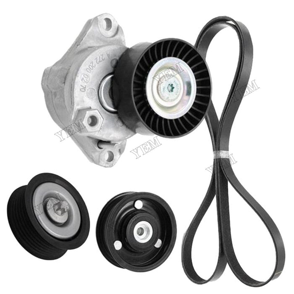 For Mercedes Benz GL450 ML350 ML550 SLK300 Engine Drive Belt Tensioner Idler Pulley Serpentine Belt Kit 2722000270