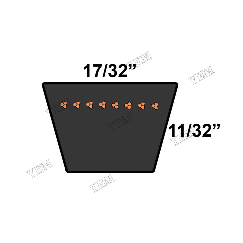 For BMW 535i M6 2500 Mercedes-Benz 450SL 250 350SL Ford F-100 F-250 F-350 LTD Galaxie V-Belt 25-9335 9335