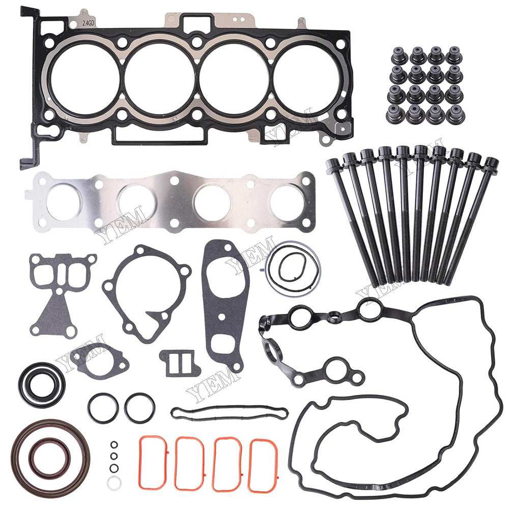 For Hyundai Kia 2.4L Head Gasket Set W/Bolts & Intake Exhaust Valves ES72465 GS33547 For Hyundai
