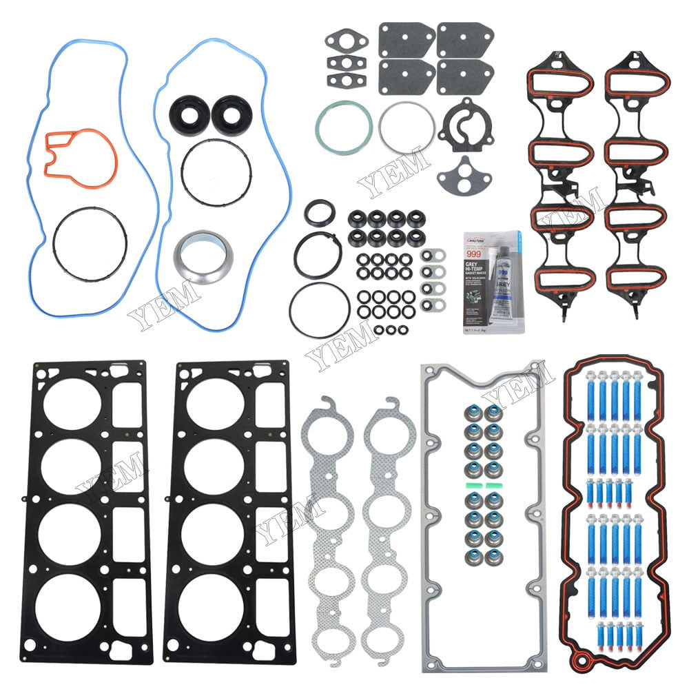 For Chevrolet Express Silverado GMC Yukon Buick Rainier Cadillac 4.8L 5.3L V8 Cylinder Head Gasket Kit With Bolts HS26191PT For Chevrolet