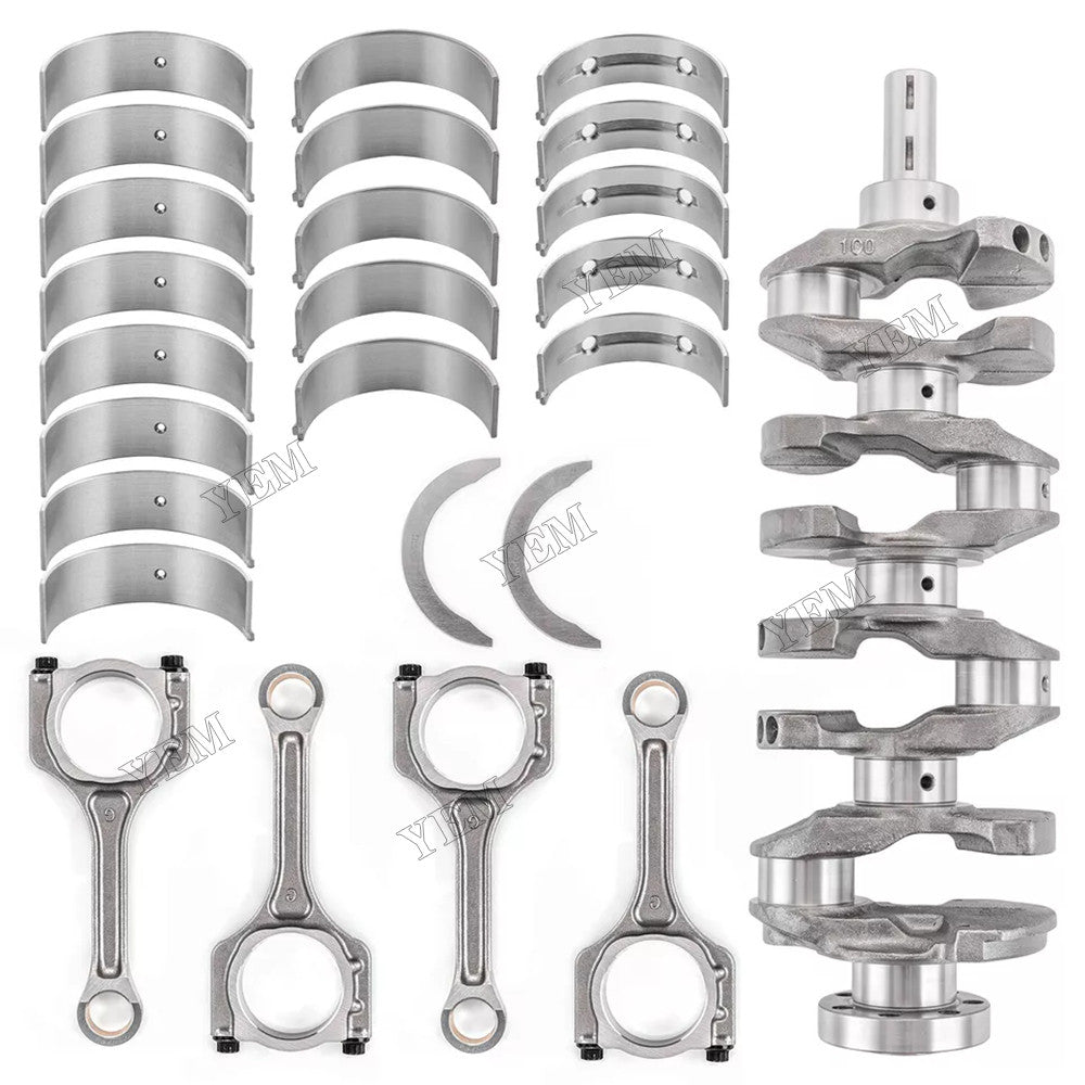 For Hyundai Sonata Santa Fe & Kia Optima 2.4L Crankshaft 23111-2G200 & Connecting Rod 23510-2G540 & Main & Connecting Rod Bearing With Thrust Washer