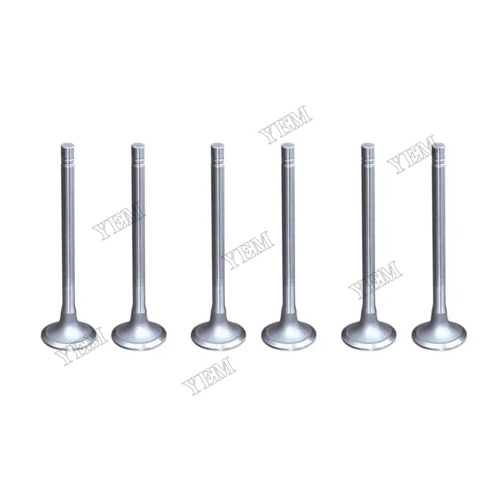 For Cummins Engine 4B 4BT 4BTA 6B 6BT 6BTA in USA 6 Pcs Valve Exhaust 3901607