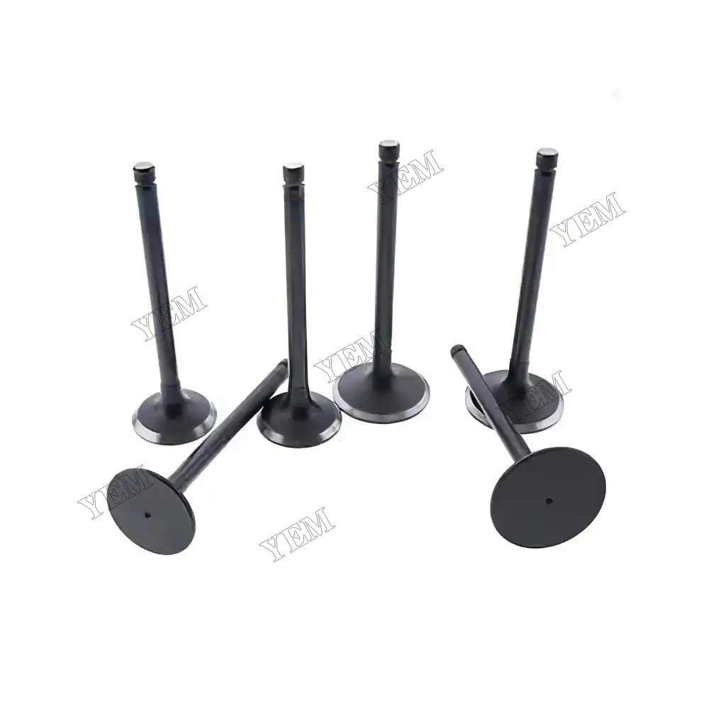 For Komatsu Engine S6D108-1B S6D108-1B S6D108-1F-6 S6D108-1F 6 Pcs Intake Valve 6221-41-4110
