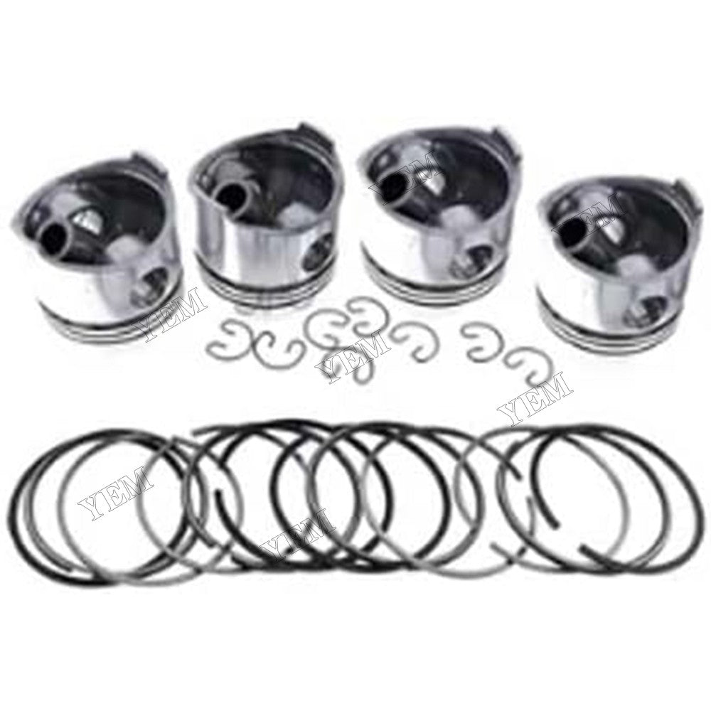 For Yanmar Engine 4TNV84 Piston & Piston Ring Set STD 129004-22080 129004-22500