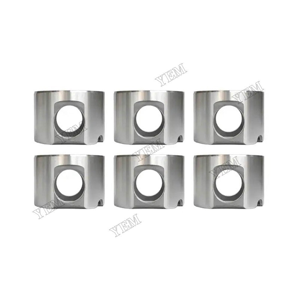 For Caterpillar CAT Engine 3406 3456 C-12 C-15 C-16 Excavator 320 375 320B 325B 375 385B 5080 5090B 6040 6060 6 Pcs Piston Skirt 132-6663 For Caterpillar