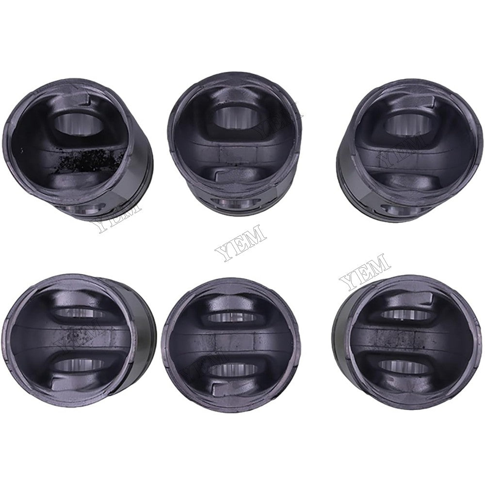 For Cummins Engine B3.9L 4B 4BT 4BTA 4BTAA B5.9L 6B 6BT 6BTA 6BTAA 6 Pcs Piston 3926632 For Cummins