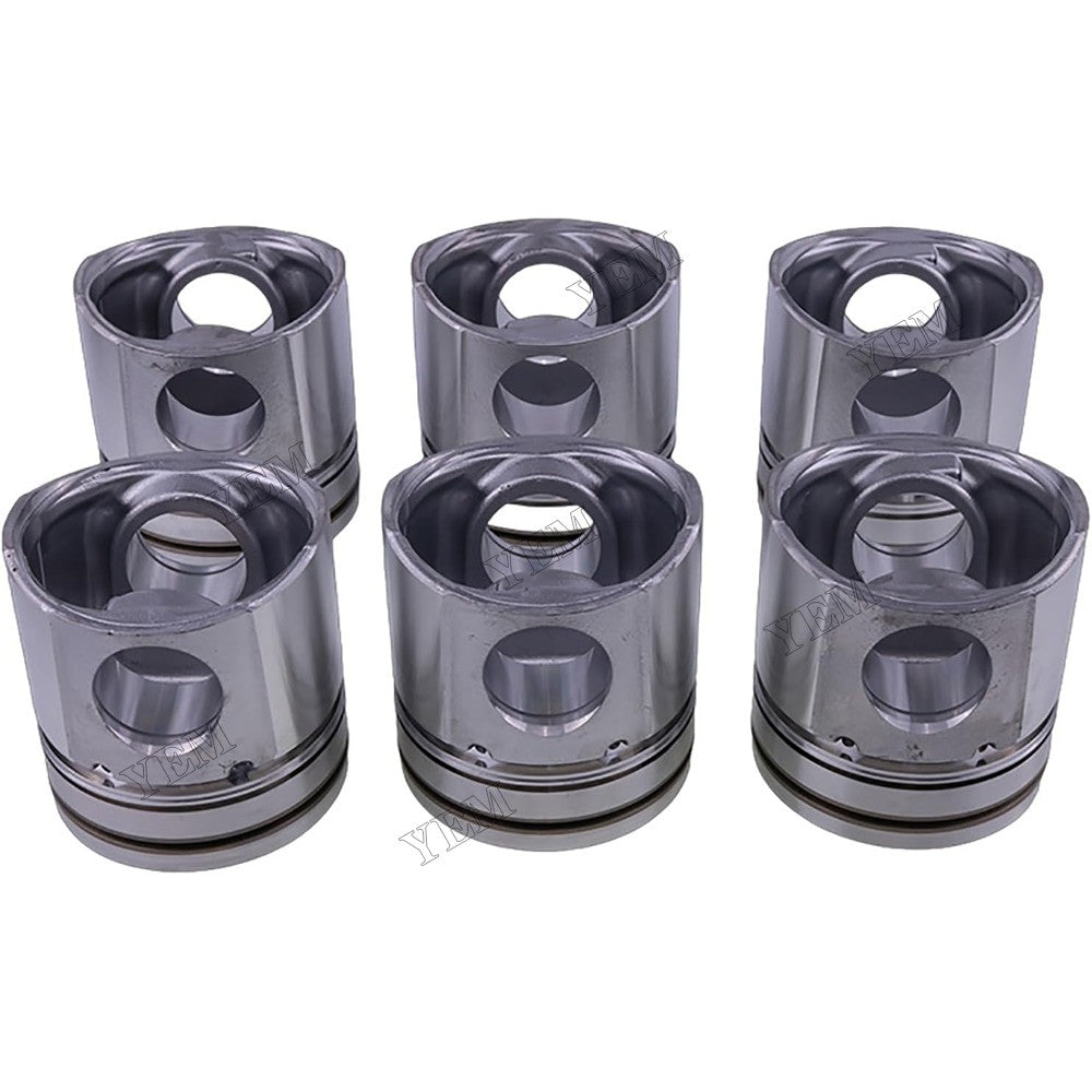 For Cummins Engine B3.9L 4B 4BT 4BTA 4BTAA B5.9L 6B 6BT 6BTA 6BTAA 6 Pcs Piston 3926632 For Cummins