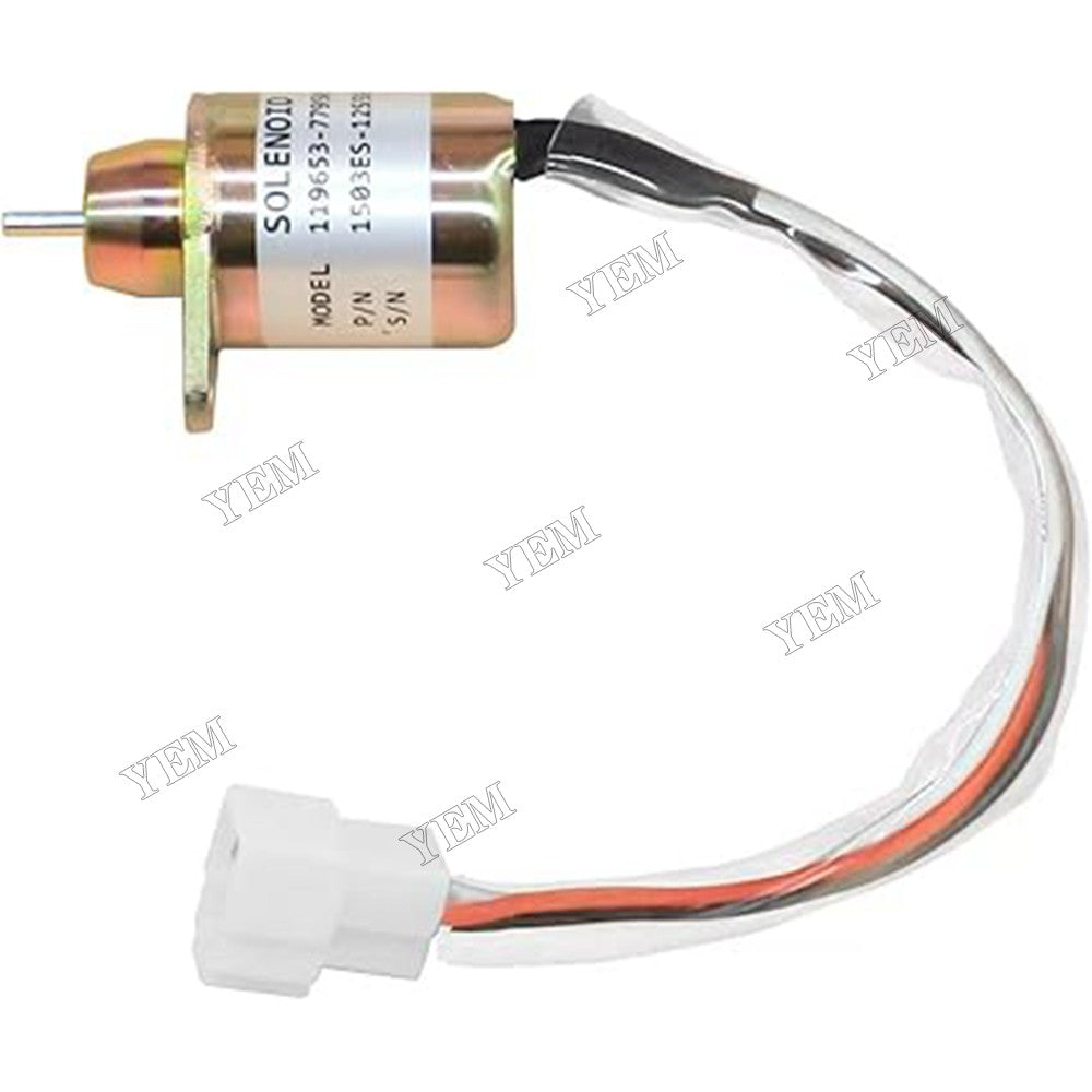 For Yanmar Cummins Excavator 12V Fuel Shut Off Stop Solenoid Valve 2503531