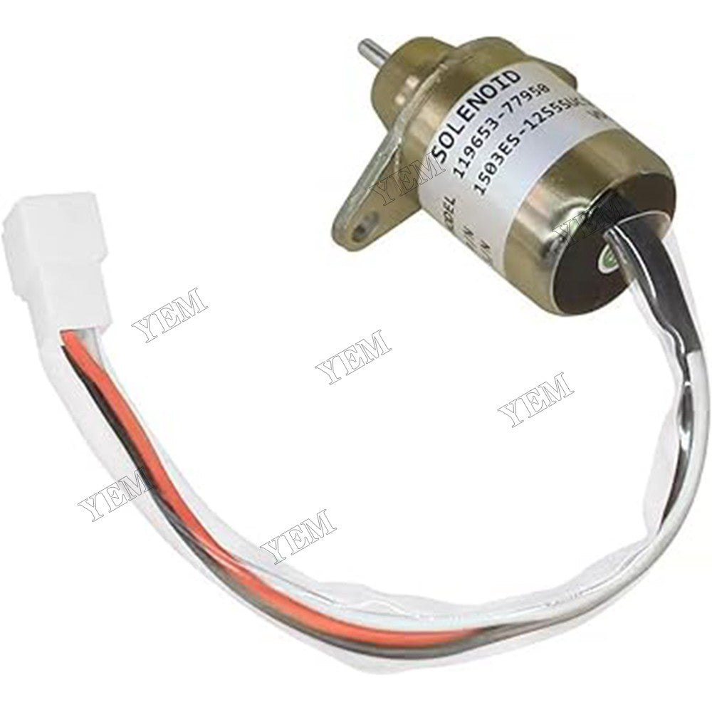 For Yanmar Cummins Excavator 12V Fuel Shut Off Stop Solenoid Valve 2503531 For Yanmar