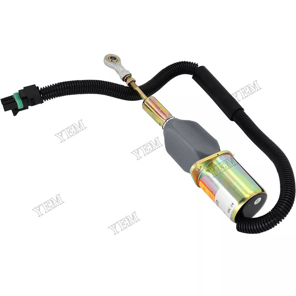 For John Deere Engine 7.6L 6076 8.1L 6081 Buncher 653E Scraper 762B Fuel Shutoff Solenoid RE504223 For John Deere