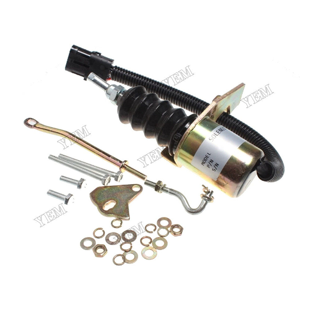 For Deutz Engine F3L912W Carrier 69GL15-114 69GL15-134 12V Fuel Shutoff Solenoid 30-00394-00