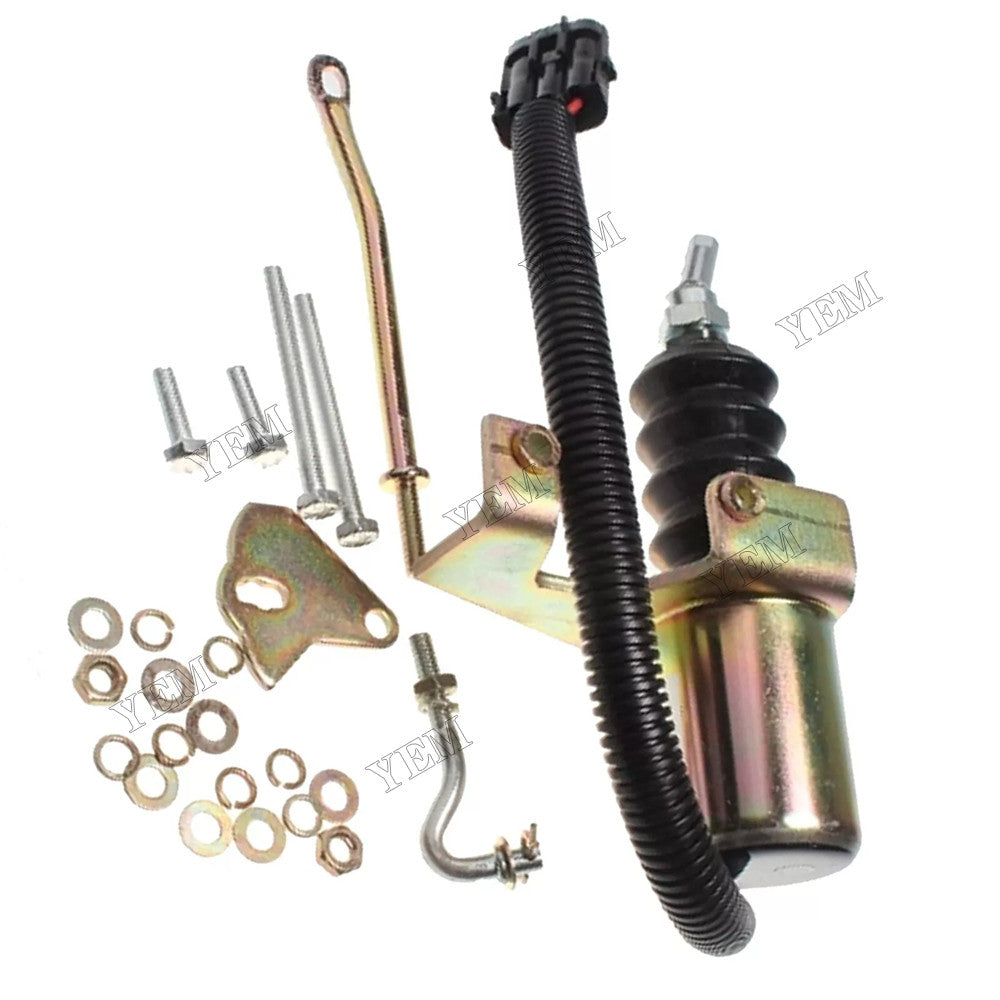 For Deutz Engine F3L912W Carrier 69GL15-114 69GL15-134 12V Fuel Shutoff Solenoid 30-00394-00 For Deutz