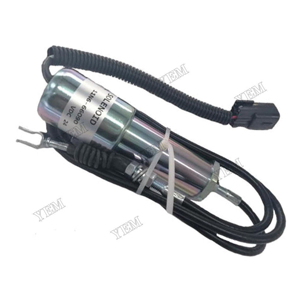 For Hyundai Excavator R210-7H R220LC-7H R220LC-9SH R210LC-7H 24V Fuel Shutoff Stop Solenoid 11N6-66090 For Hyundai
