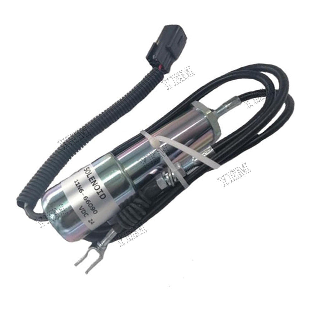 For Hyundai Excavator R210-7H R220LC-7H R220LC-9SH R210LC-7H 24V Fuel Shutoff Stop Solenoid 11N6-66090 For Hyundai