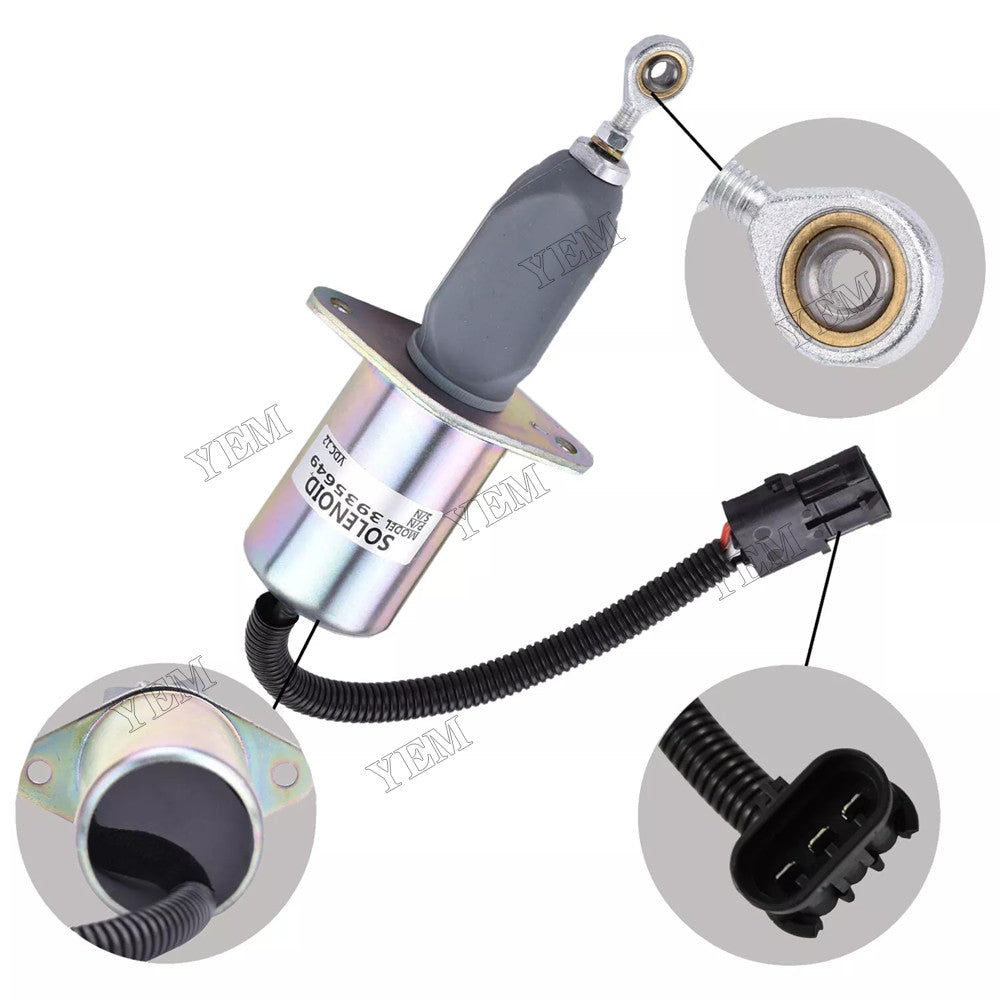 For Cummins Engine?6CT 12V Fuel ShutDown Solenoid 3936026 SA-4767-12 For Cummins