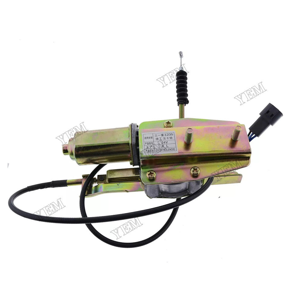 For Isuzu Engine CASE Excavator XCG210 XCG230 XG820 24V Stop Solenoid 0C29-1819002270 For Isuzu
