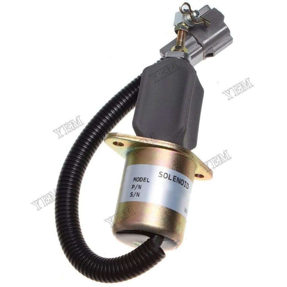 For Hyundai R55-7 R60-5 Volvo EC55 ECR88 Yanmar Vio55 Vio75 Engine 4TNV94 4TNE94L 4TNV98 Fuel Solenoid 129953-77811 1751ES-12A3UC12B1S SA-4673-S For Yanmar