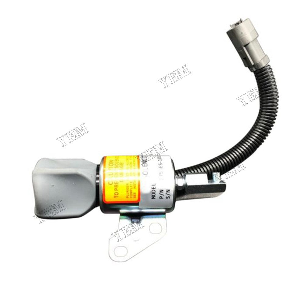 For Komatsu Engine 3D67E-1A-5A 3D67E-2A Excavator PC14R-2 PC14R-3 PC16R-2 PC16R-3 PC18MR-3 Fuel Shut Off Solenoid KT1G386-6001-2 For Komatsu