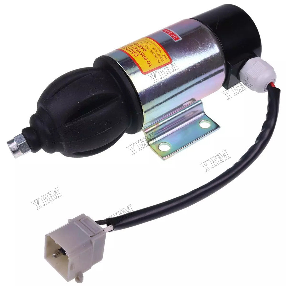 For Volvo Penta TAMD61A Shutoff Solenoid Valve 3 Lines OE52318 51557 872825 873754 24V For Volvo