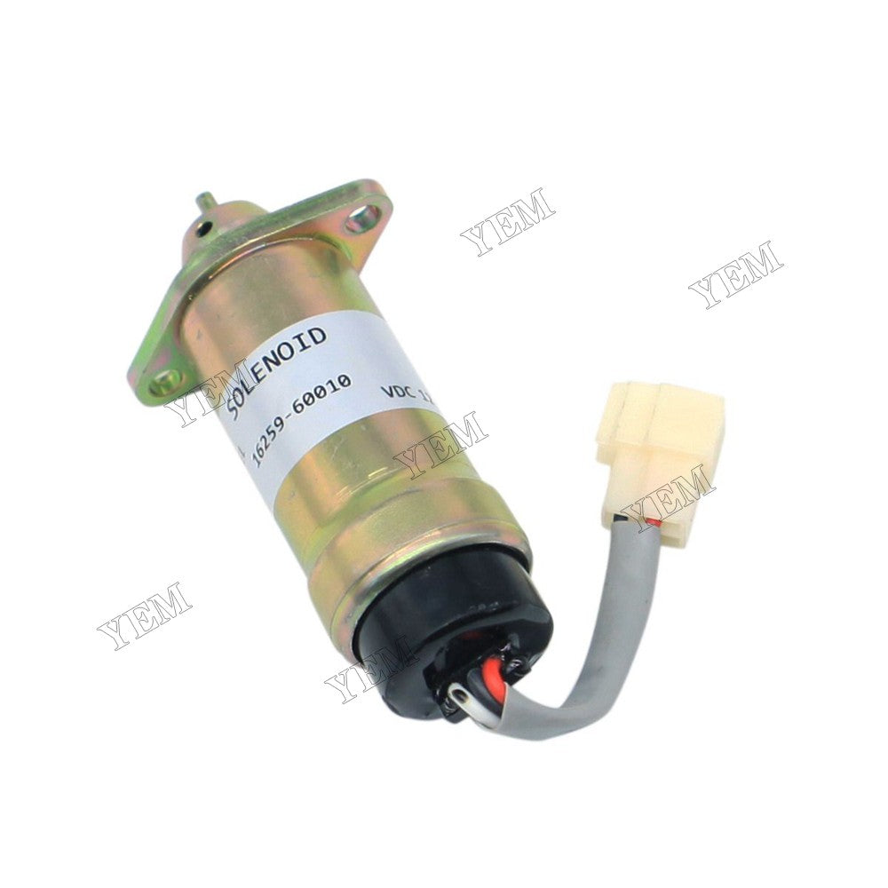 For Kubota D1105 V1505 Hitachi Timberwolf TW150DHB TW150VTR TW190 TW-S426TDHB Stop Solenoid 16259-60010 MV1-48 For Kubota