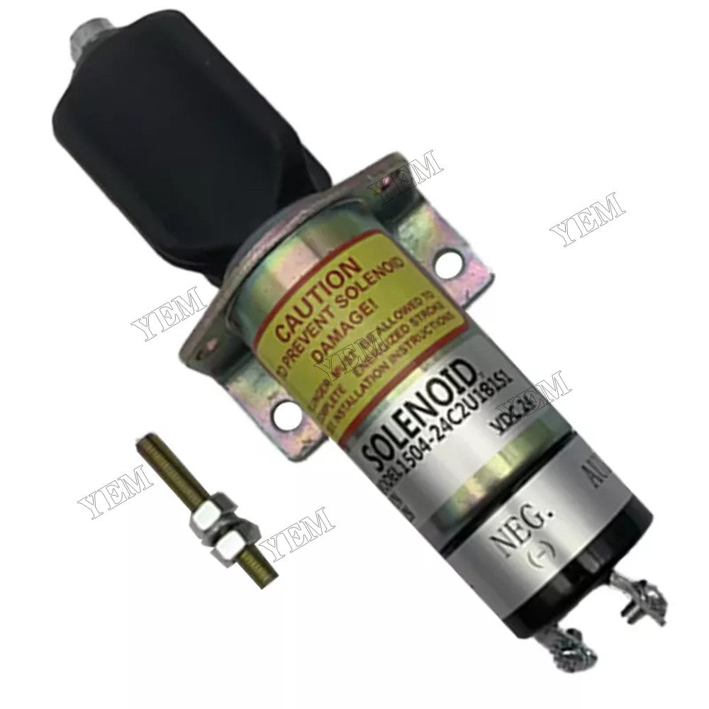 For Kubota Engine DF750 24V Stop Solenoid 1504-24C2U1B1S1 1500-2057 For Kubota