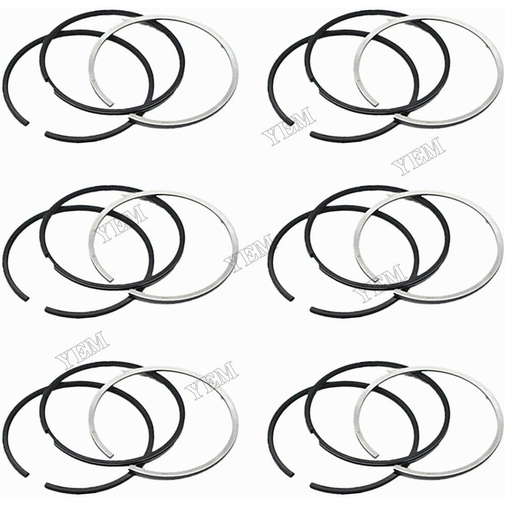 For Komatsu Engine 6D140E-3 Wheel Loader WA500-3H 1 Set Piston Ring 6217-31-2030