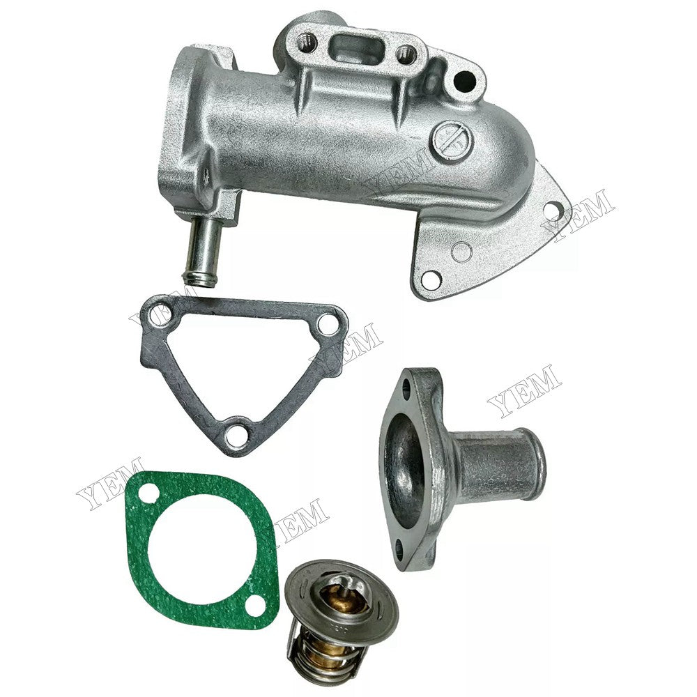 For Kubota Engine Z482 D722 Thermostat 15531-73010 & Cover 15841-73260 & Complete Water Flange 16875-72704 With Gasket 15841-72923