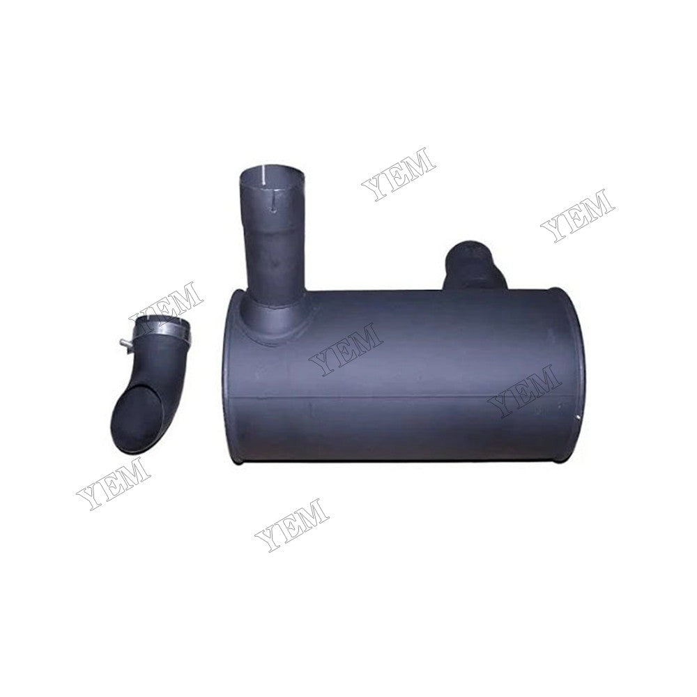 For Komatsu Engine 6D107E Excavator PC200-8 PC220-8 PC240-8 PC200LC-8 PC210-8K PC210LC-8 PC230NHD8 Muffler 6754-11-5310 with Clamp and 2Pcs U-Bolt For Komatsu