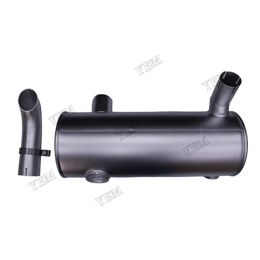 For Caterpillar CAT Engine 3066 Excavator 320 320L 320B 320BL 320BU 320BN 320N 322BL 320BLU Muffler 125-2945 with Clamp and 2Pcs U-Bolt