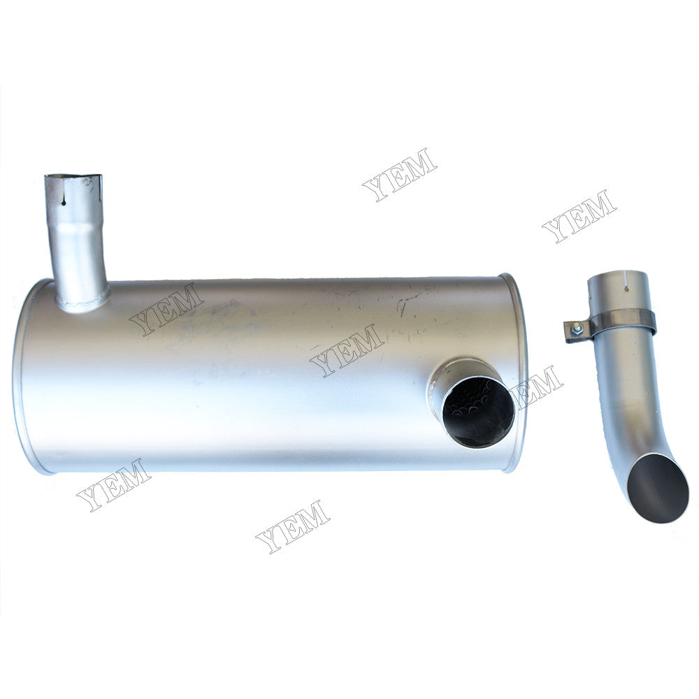 For Isuzu Engine 4BG1 Hitachi EX120-5 EX130H-5 EX150-5 EX160LC-5 EX130-5 EX160-5 Muffler 4333182 with Clamp and 2Pcs U-Bolt