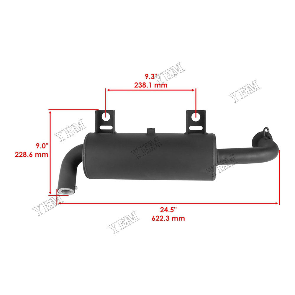 For Polaris Ranger 500 Crew 570 GEM M1400 2015-2023 Muffler Silencer 1263595 1263311 1262446 For Polaris